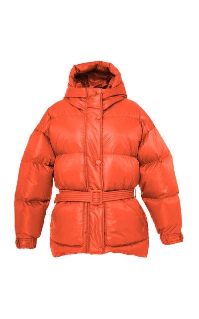 Shop Ienki Ienki Michelin Belted Puffer Jacket In Orange