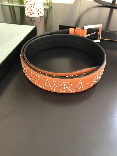 Shop Altuzarra Logo Belt In Orange