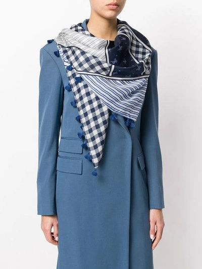 Weekend Max Mara Tassel Multi-print Scarf