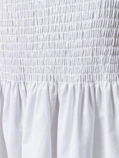 Shop Calvin Klein 205w39nyc Smocked Skirt In White