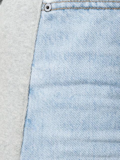 Shop Alexander Wang Frayed Denim Shorts In Blue