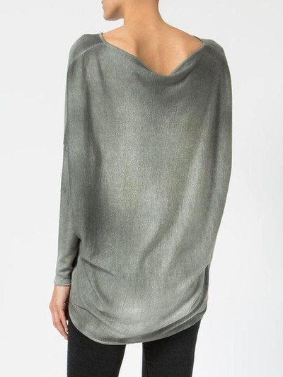 Shop Avant Toi Faded Effect Jumper In Grey