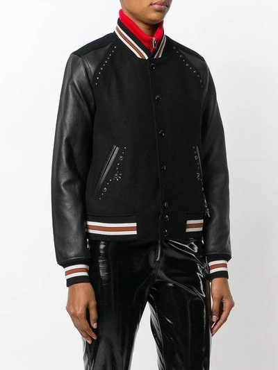 Shop Coach Embellished Varsity Jacket