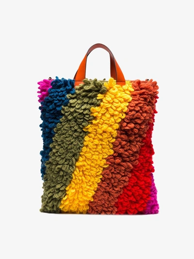 Shop Anya Hindmarch Shag Shop Shopper In Multicolour