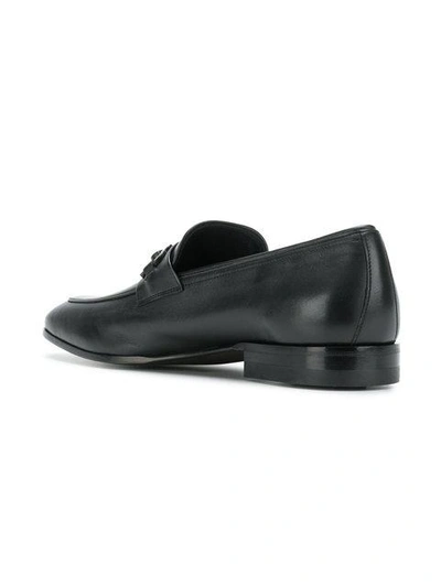 Shop Ferragamo Salvatore  Classic Gancio Loafers - Black