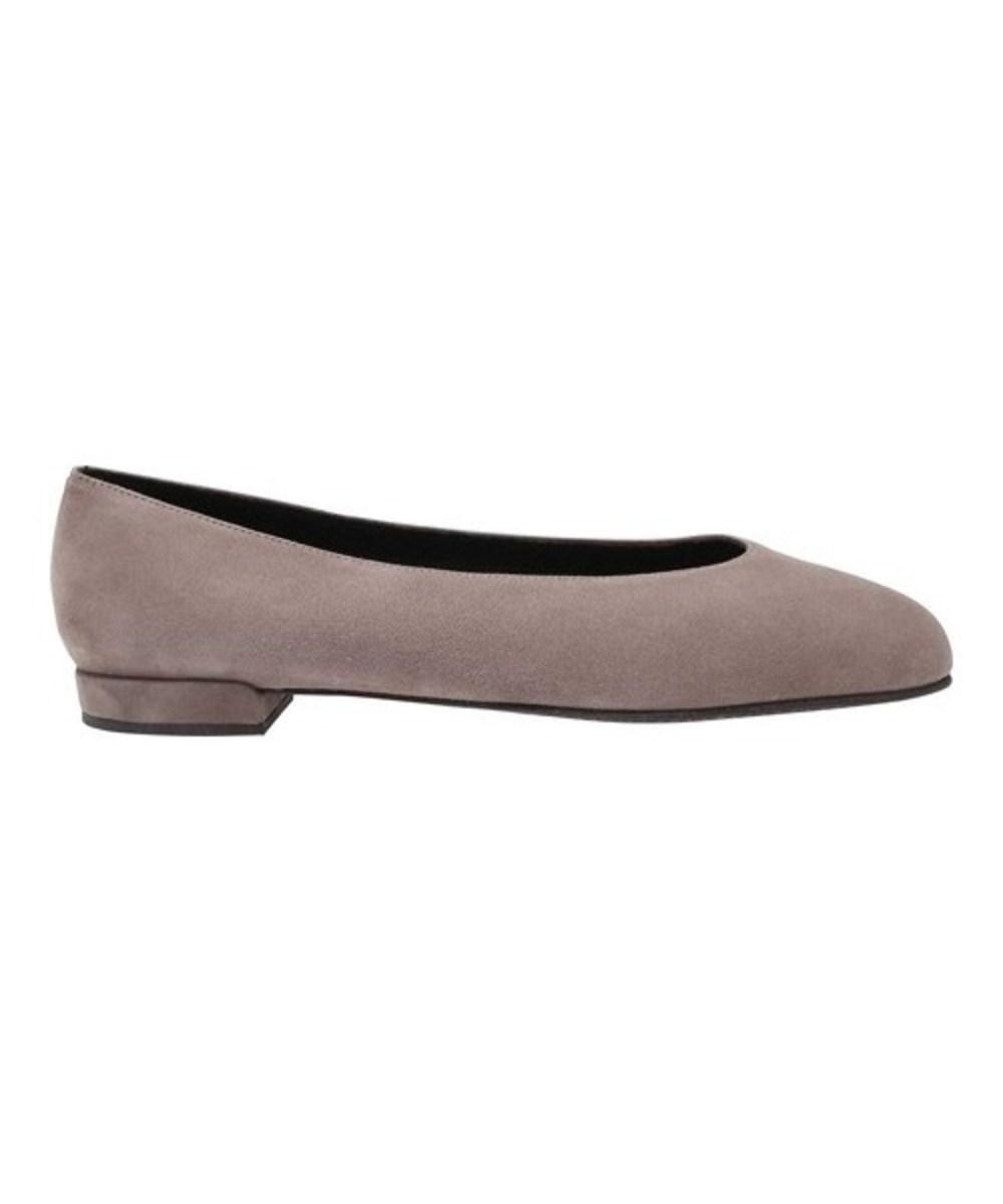 stuart weitzman suede flats