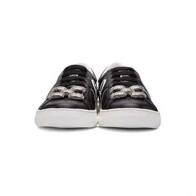 Shop Marc Jacobs Black Chain Link Empire Sneakers In 001 Black