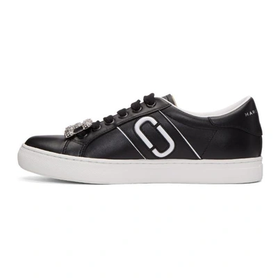 Shop Marc Jacobs Black Chain Link Empire Sneakers In 001 Black
