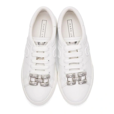 Shop Marc Jacobs White Chain Link Empire Sneakers In 100 White