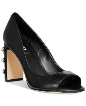 dkny peep toe pumps