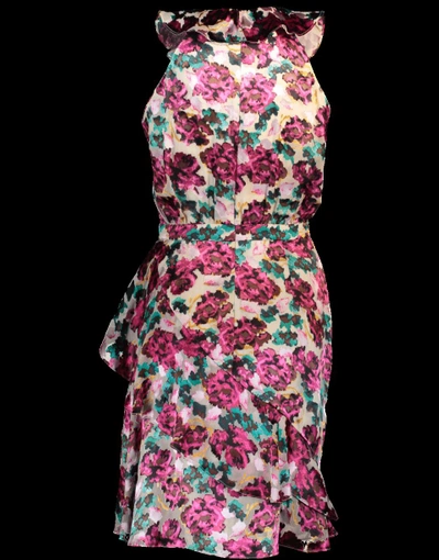 Shop Saloni Rita Floral Dress In Blossom