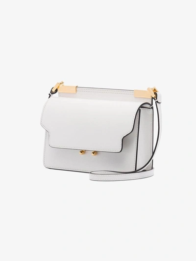 Shop Marni Trunk Mini Shoulder Bag In White