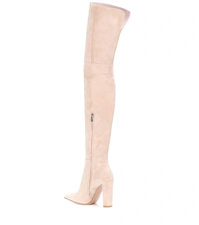 Shop Gianvito Rossi Exclusive To Mytheresa.com - Suede Over-the-knee Boots In Pink
