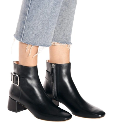 Shop Tod's Leather Ankle Boots