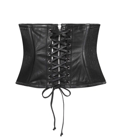 Shop Mcq By Alexander Mcqueen Leather Corset