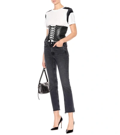 Shop Mcq By Alexander Mcqueen Leather Corset