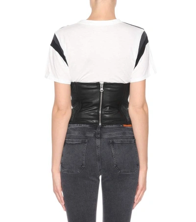 Shop Mcq By Alexander Mcqueen Leather Corset