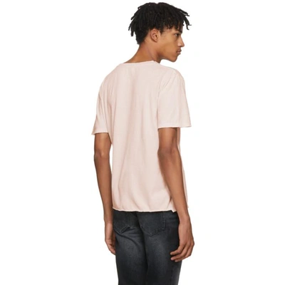 Shop Saint Laurent Pink Rive Gauche T-shirt In 5450 Pink