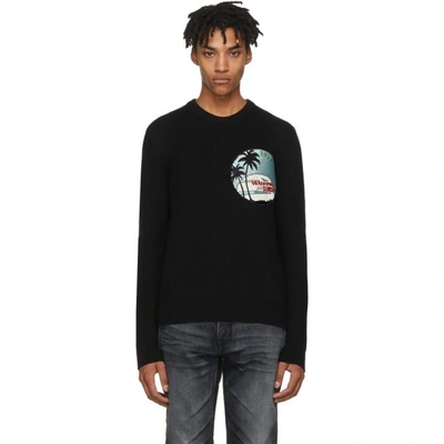 SAINT LAURENT BLACK WAITING FOR SUNSET SWEATER