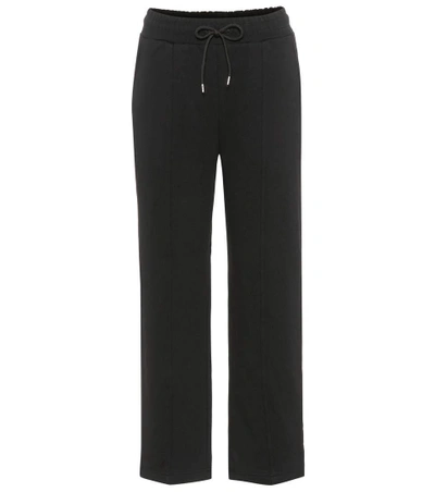 Shop Mcq By Alexander Mcqueen Embroidered Cotton Sweatpants In Black