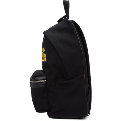 Shop Saint Laurent Black Sunset Backpack In 1083 Black