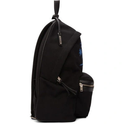 Shop Saint Laurent Black Sunset Backpack In 1083 Black