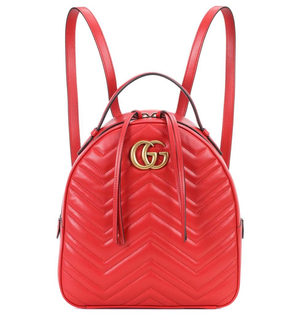 gucci marmont leather backpack