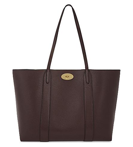 mulberry bayswater grained leather tote