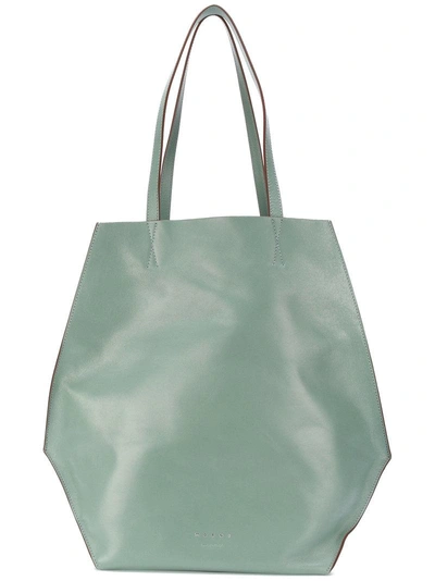 Shop Marni Top Handle Shopper Tote - Green