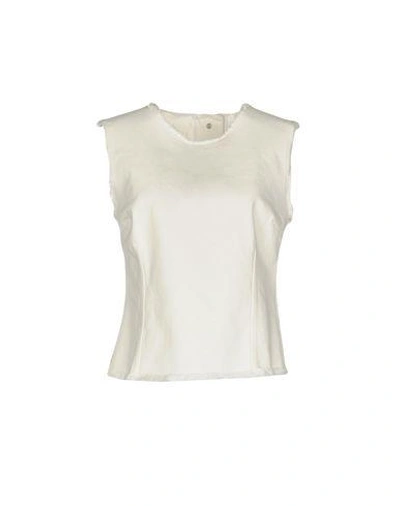 Shop Golden Goose Tops In Ivory