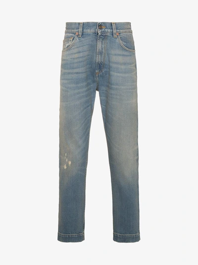 Shop Gucci 60s Regular Fit Straight Jeans In Blue