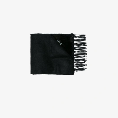 Shop Gucci Angry Cat Pocket Scarf In Black