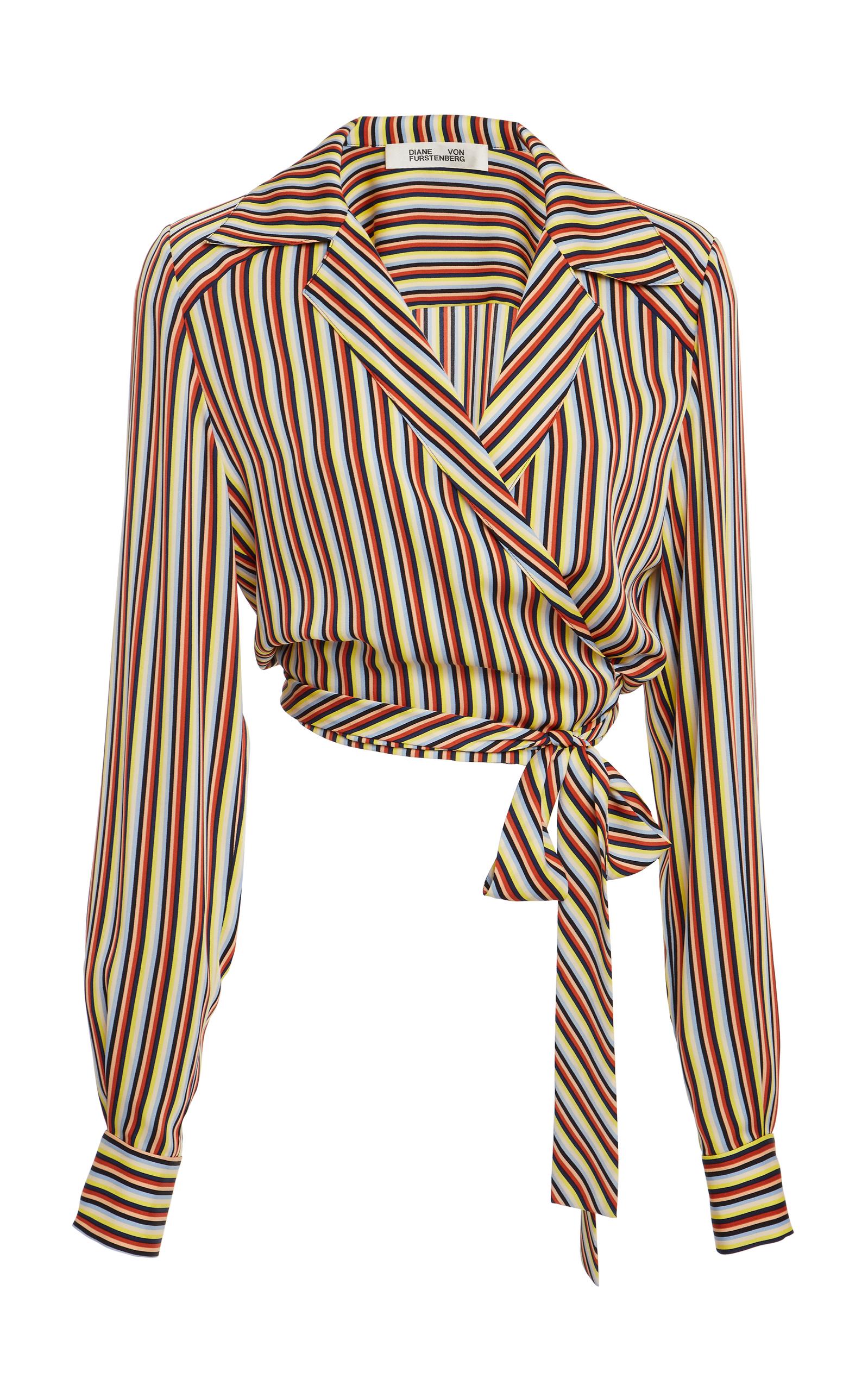 dvf wrap blouse