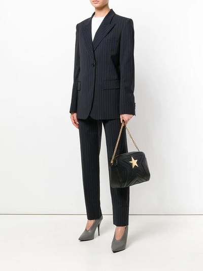 Shop Stella Mccartney Stella Star Shoulder Bag In Black