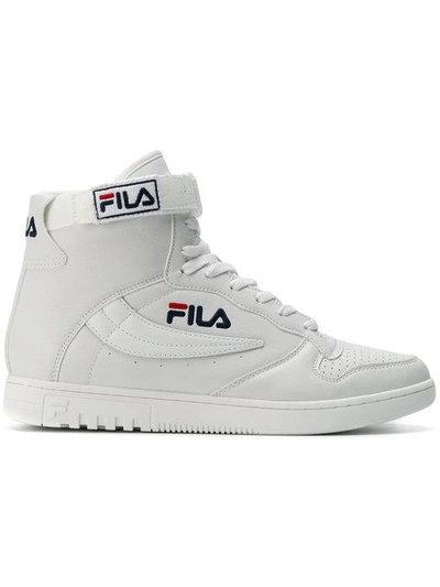 ledematen Aardewerk salade Fila Fx 100 White Leather Mid Sneakers | ModeSens