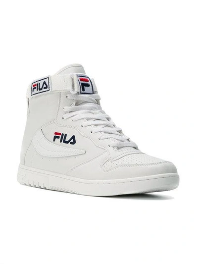 Fila Fx 100 White Leather Mid Sneakers | Modesens