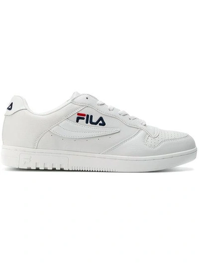 Fila Fx 100 White Leather Mid Sneakers | ModeSens