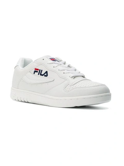 Fila Fx 100 White Leather Mid Sneakers | ModeSens