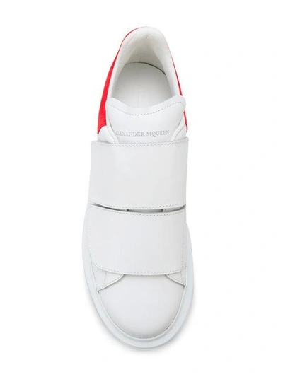 Shop Alexander Mcqueen Extended Sole Sneakers - White