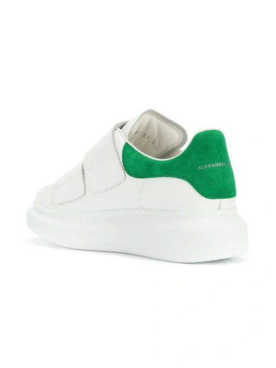 Shop Alexander Mcqueen Extended Sole Sneakers - White