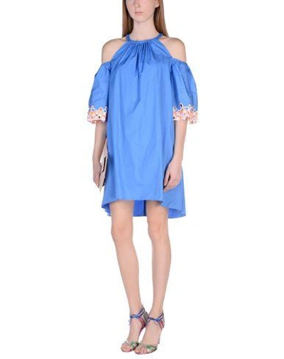 Shop Peter Pilotto Short Dresses In Blue