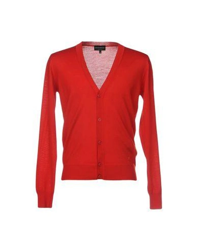 Shop Emporio Armani Cardigan In Red