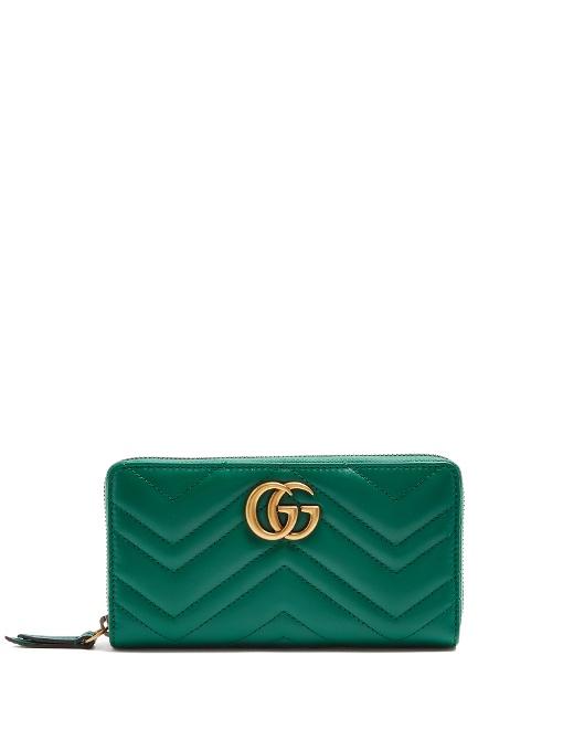 gucci marmont wallet green