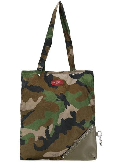 Valentino Garavani camouflage shopper tote