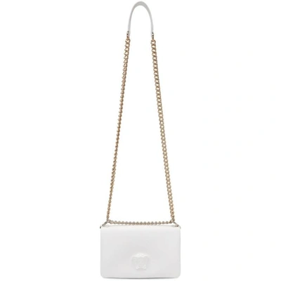 Shop Versace White Small Palazzo Sultan Chain Bag