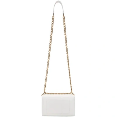 Shop Versace White Small Palazzo Sultan Chain Bag