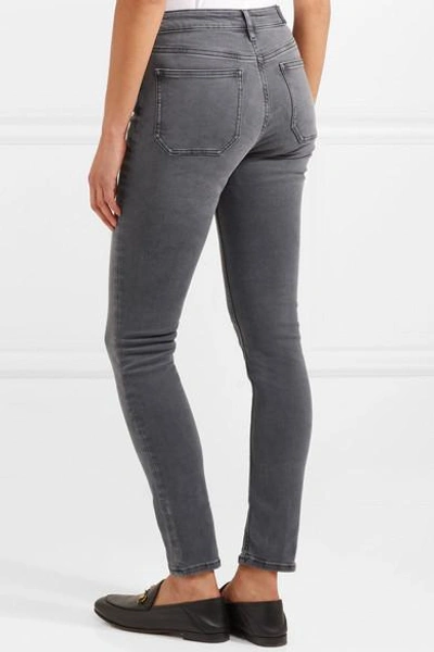 Shop M.i.h. Jeans Bridge High-rise Skinny Jeans In Gray