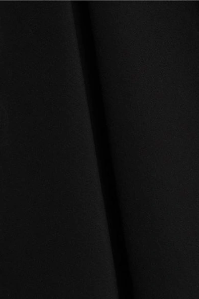 Shop Rick Owens Crepe Midi Dress In Black
