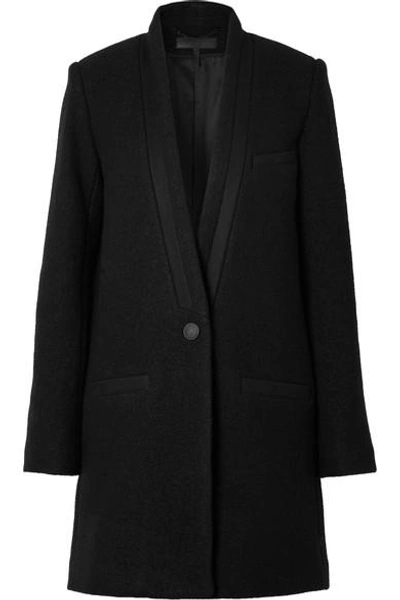Shop Rag & Bone Tuxx Wool-felt Coat In Black