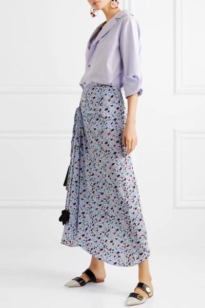 Shop Marni Cotton-poplin Shirt In Lilac